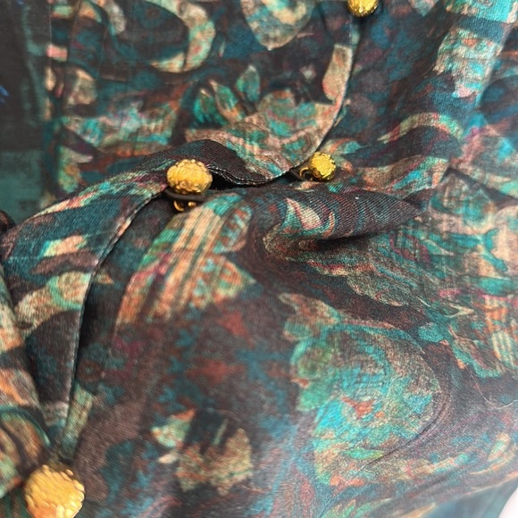 Soft Surroundings tunic Sequin and golden button Starry Night 6/8. NWTS. - Picture 13 of 13